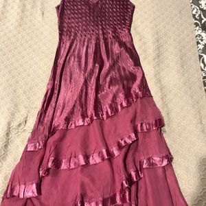 Gorgeous  Komarov Ladies Dress.  Raspberry color.  Size S.  Beautiful details